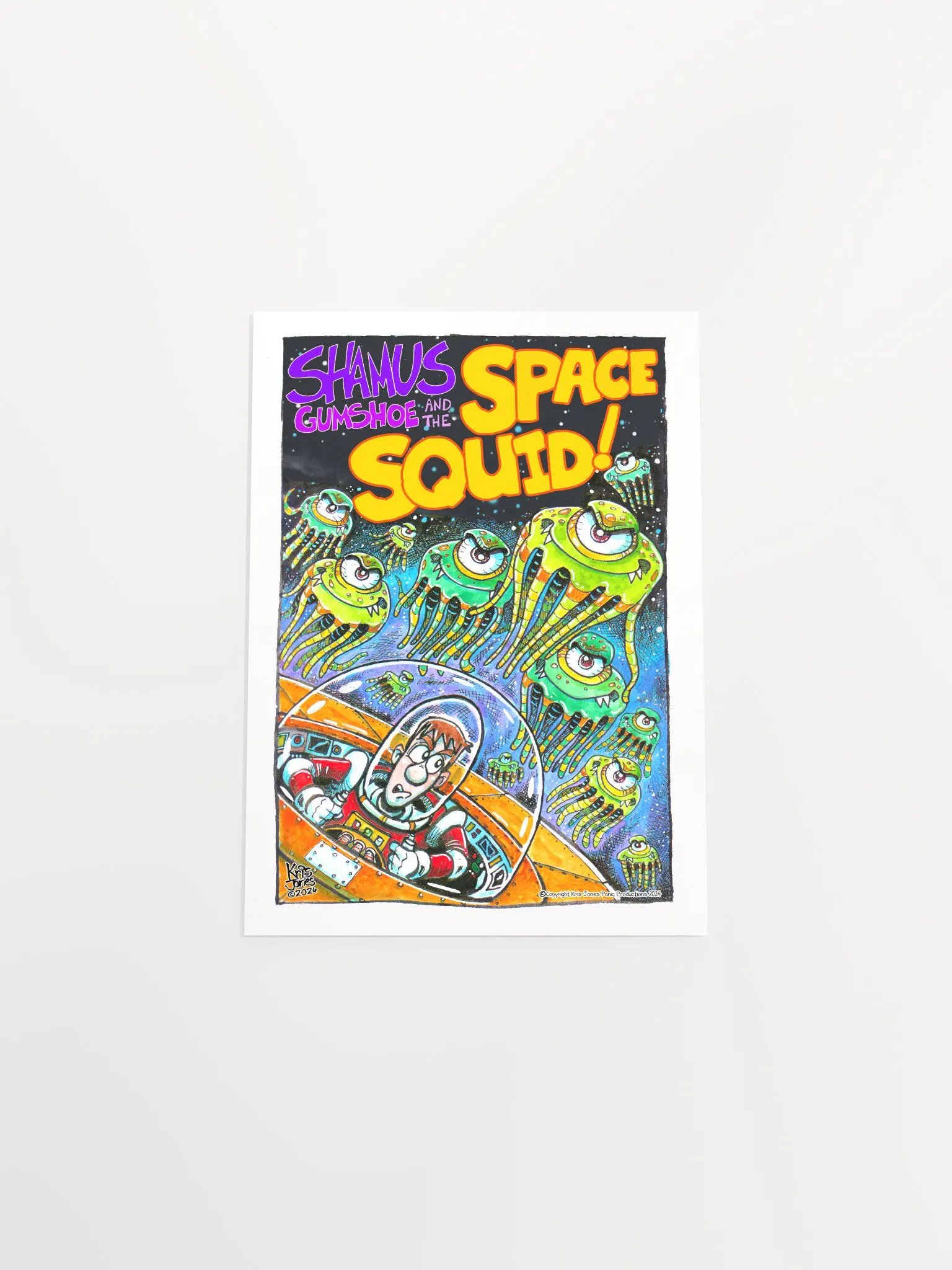ATTACK OF THE KILLER SPACE SQUID POSTER product image (4)
