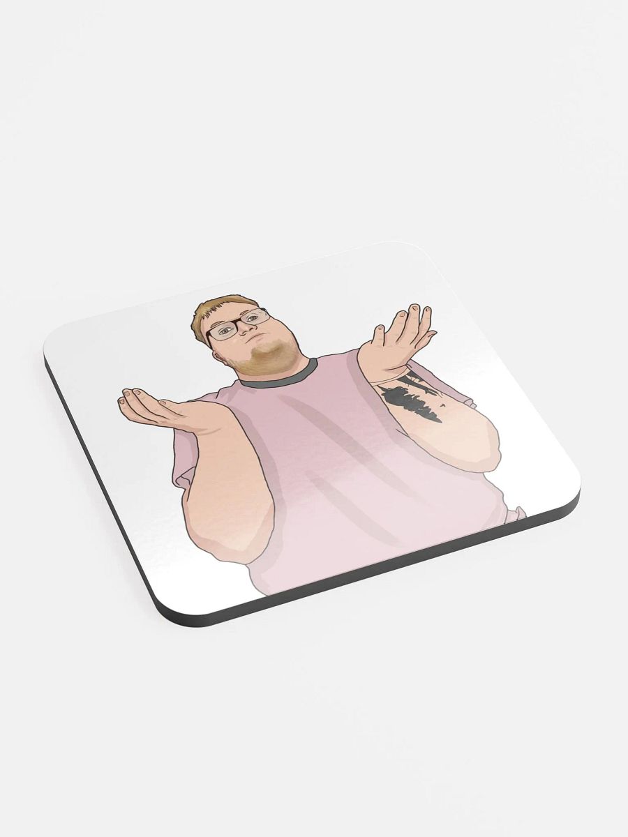 Funky Shrug Cork Coaster product image (2)