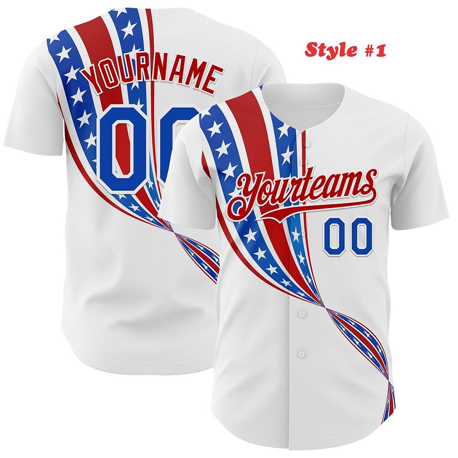 Authentic Baseball Jersey, Custom Baseball Jersey, Personalized Sport Jersey, Colorful, Flowers, Number, Logo, American product image (187)