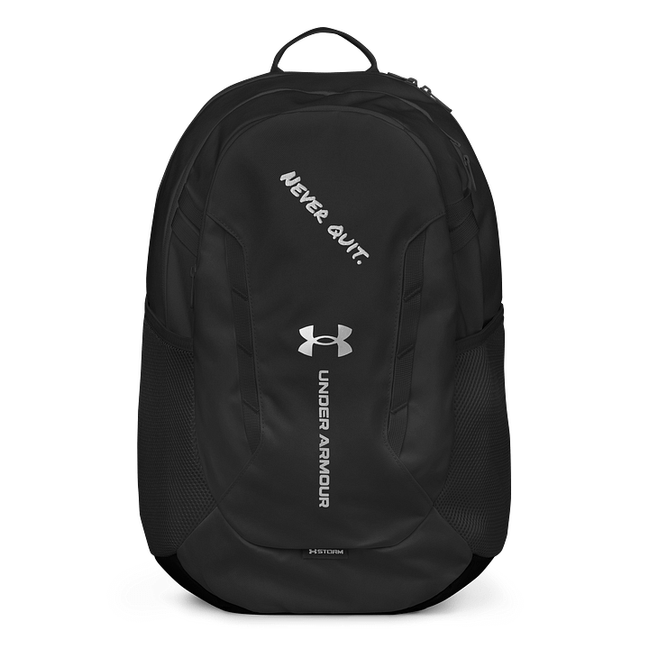 Monochrome Zigzag Backpack Never quit product image (1)