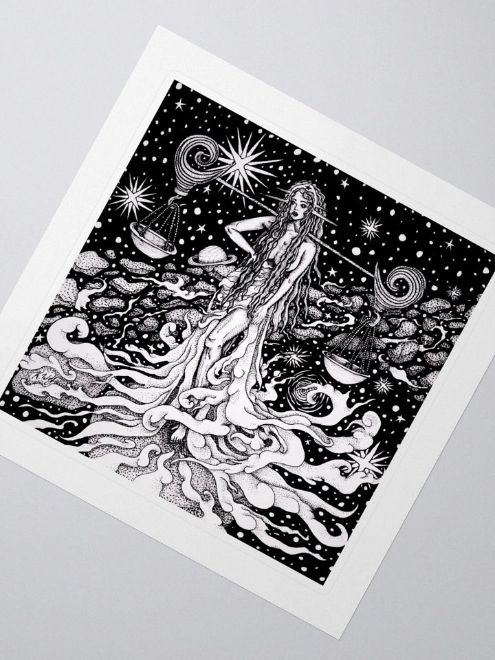 Libra Zodiac Kiss Cut Stickers product image (2)