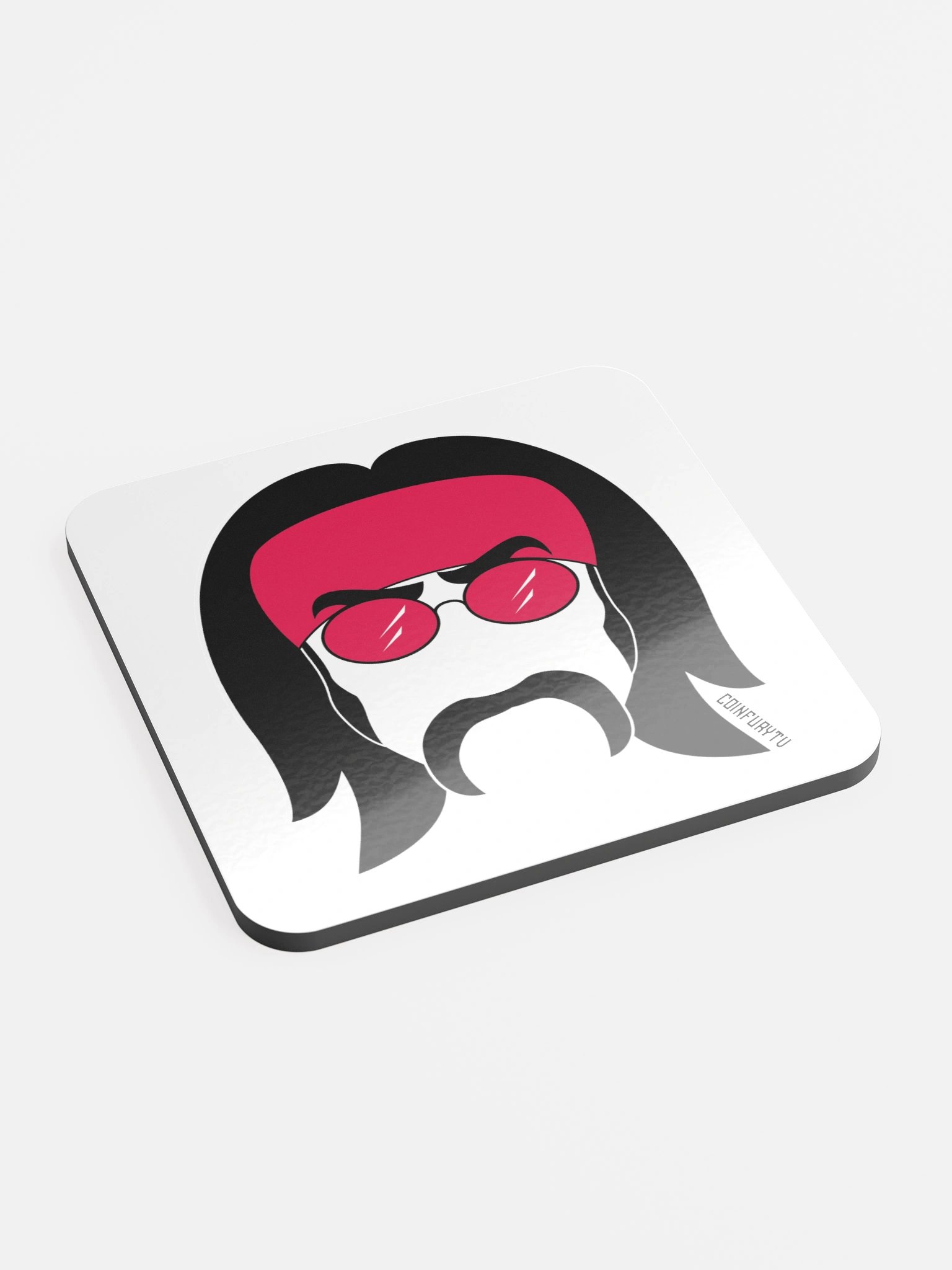 CoinFuryTV Branded Cork Coaster product image (2)