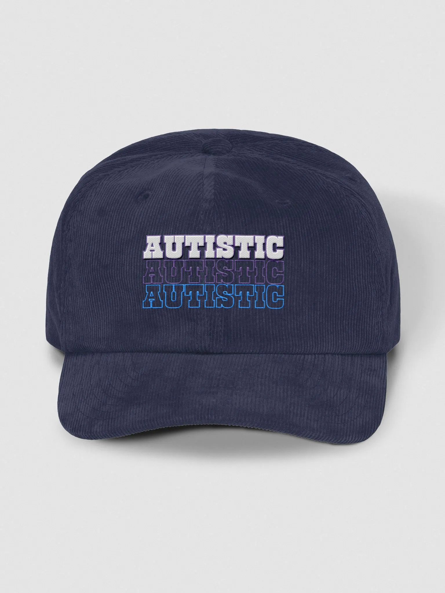 AUTISTIC corduroy dad hat product image (26)