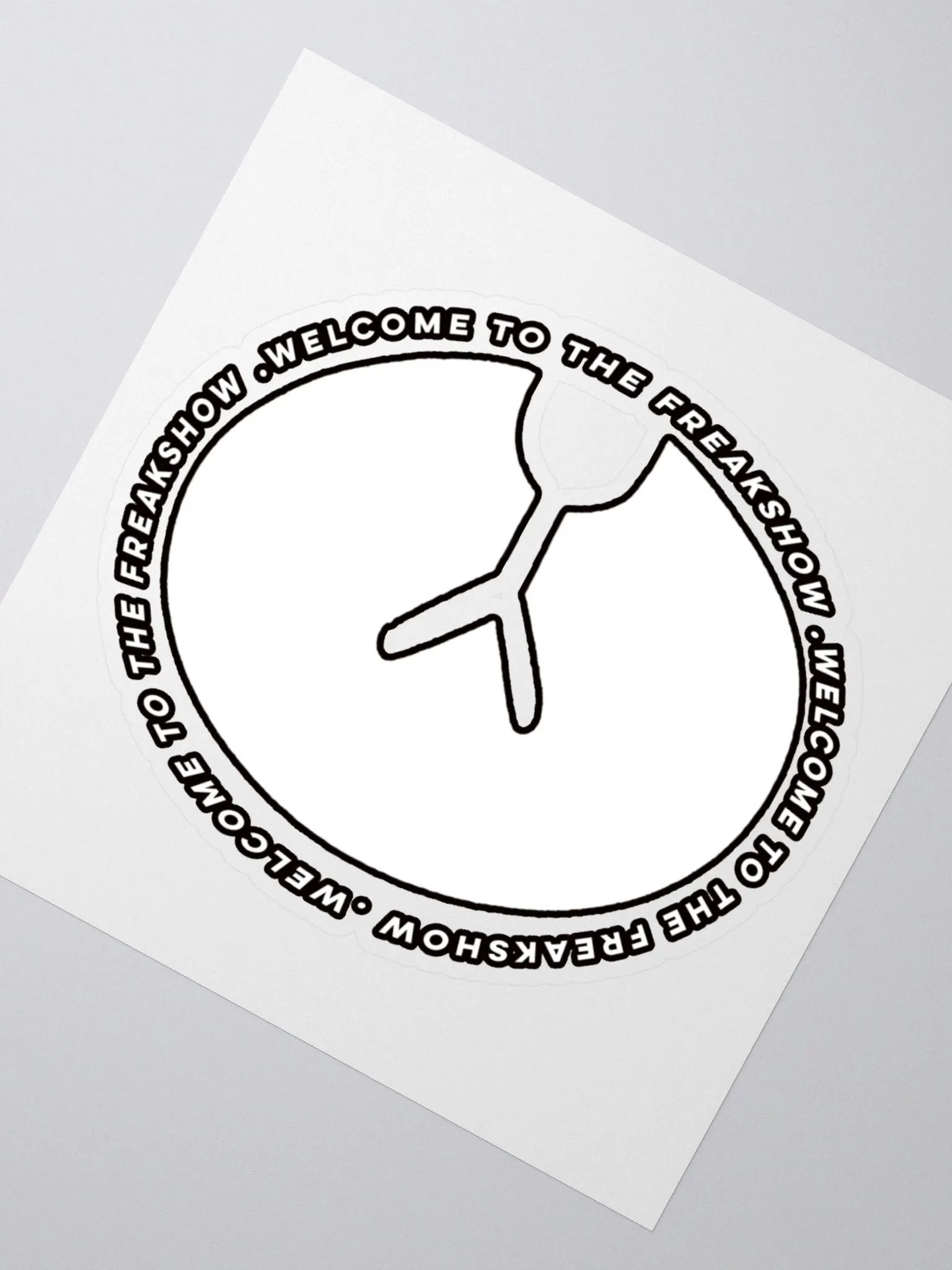 IcyDaRabbit Logo Sticker (White) product image (2)