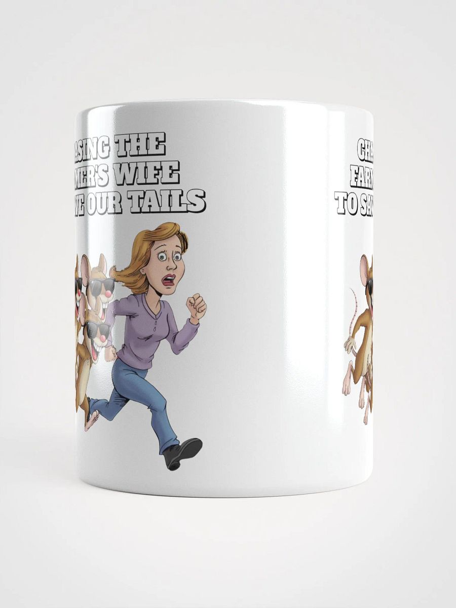 Chasing The Farmer's Wife - Three Blind Mice - Parody White Mug product image (7)