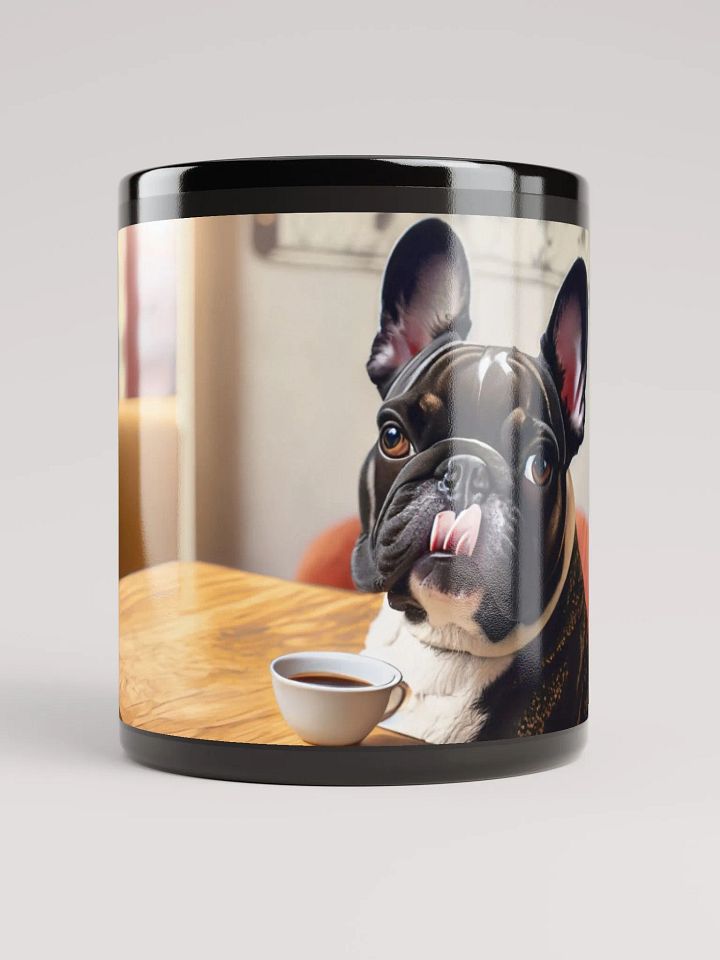 Striking Silhouette: Black Glossy Mug for French Bulldog Fans product image (1)