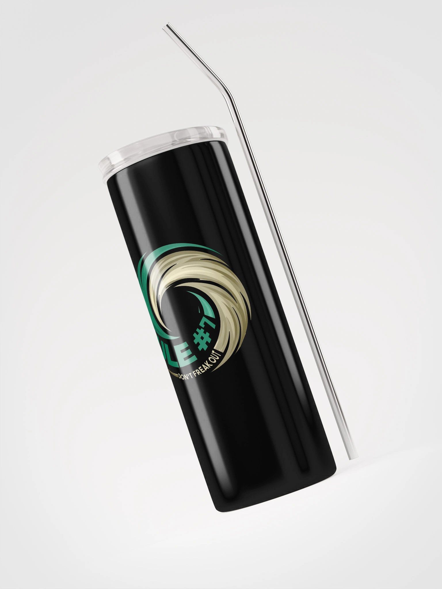 Rule #7 Stainless Steel Tumbler Green and Gold product image (5)