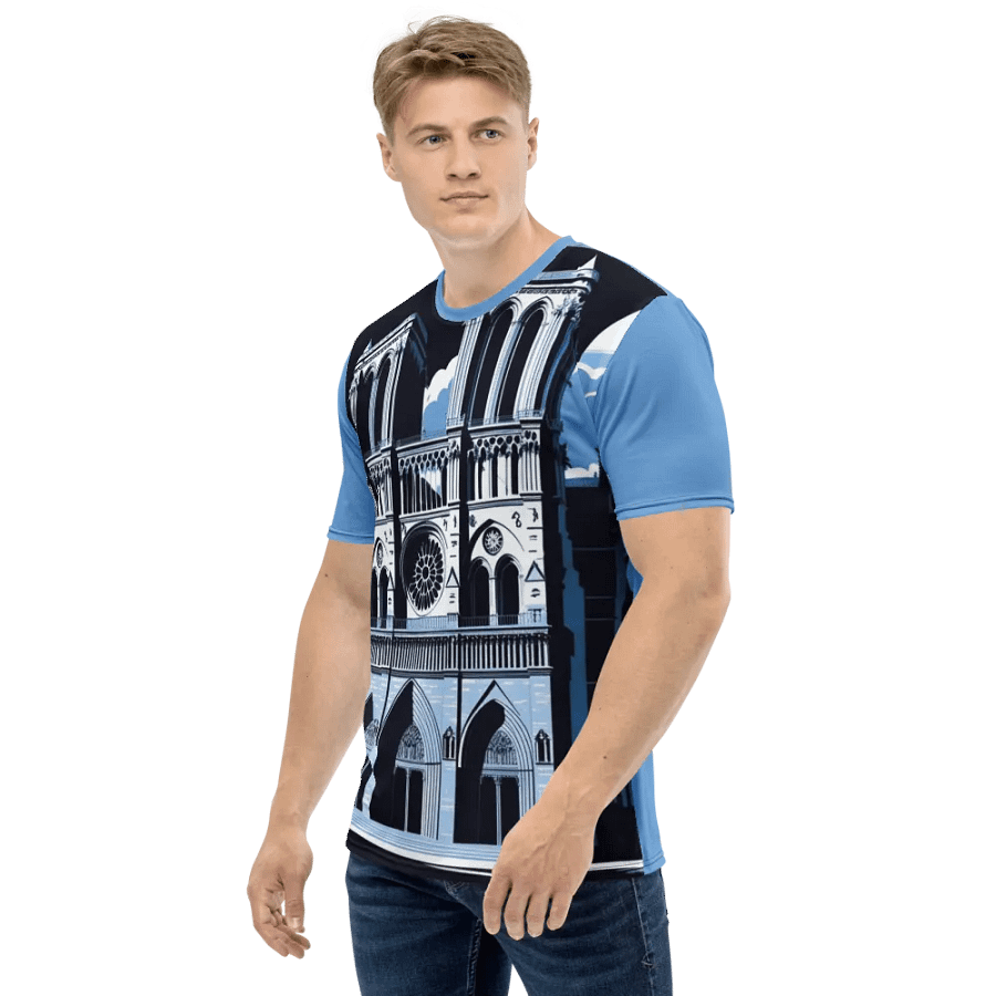 Notre Dam Cathedral Illustration Print Tee product image (4)