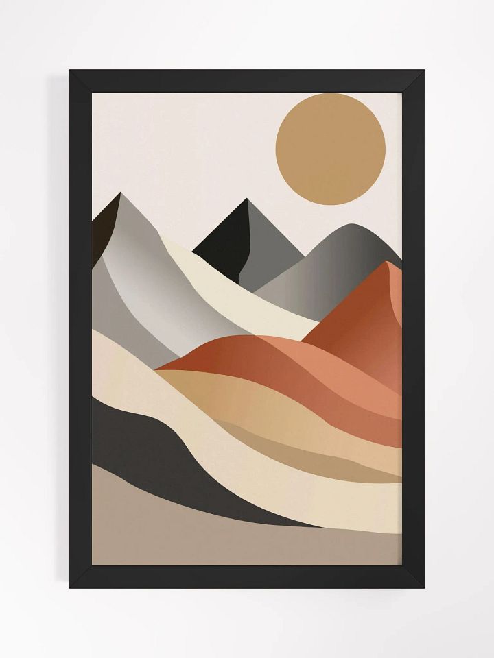 Minimalist Mountain Landscape Framed Poster product image (6)