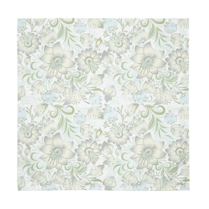 Soft Pastel White Vintage Flower Design product image (1)