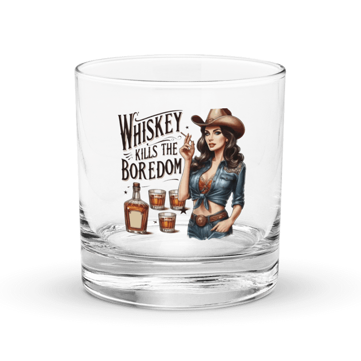 Whiskey Kills The Boredom Glass product image (1)
