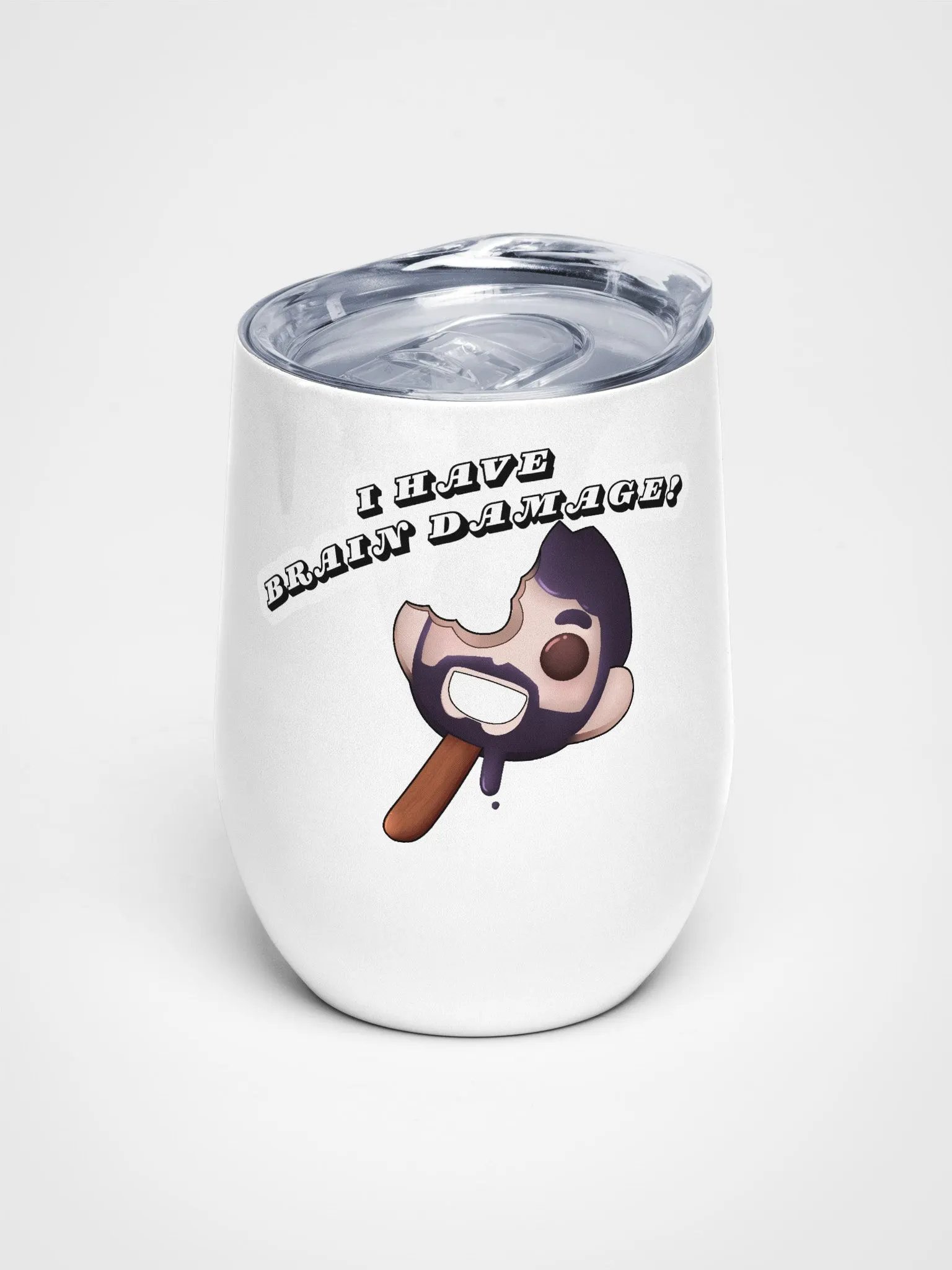 Quirky 'Brain Damage' Wine Tumbler product image (1)