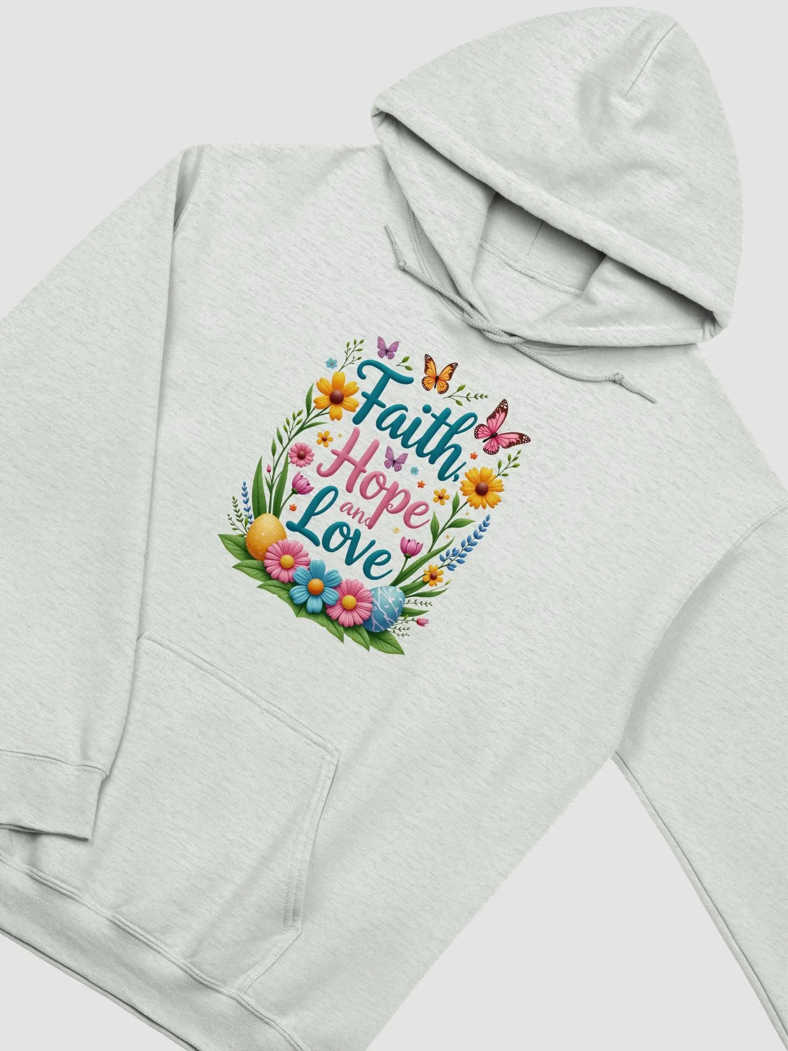 Faith Hope and Love Floral Hoodie product image (16)