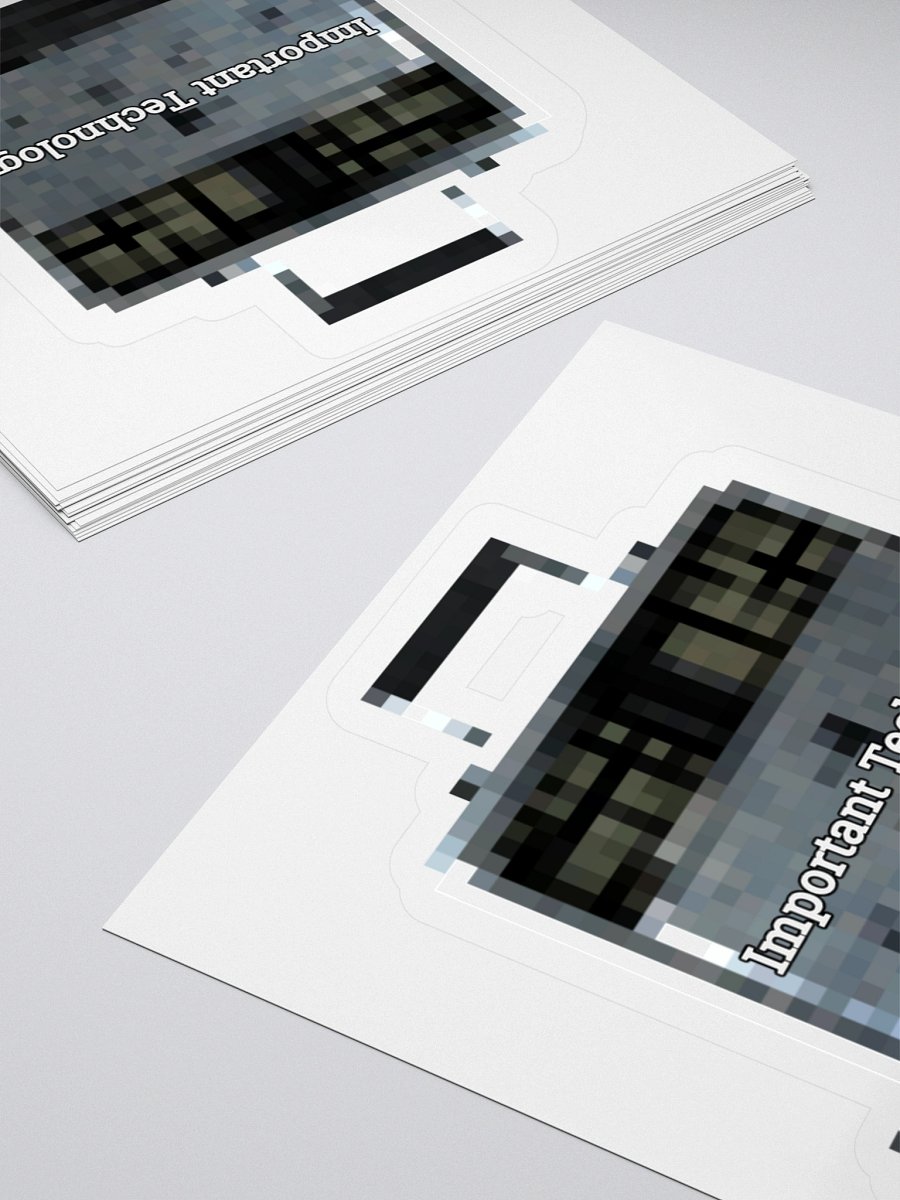 "Important Technology" Sticker product image (7)