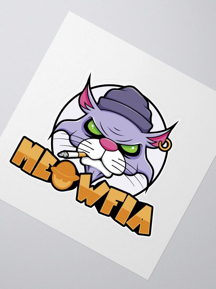 Meowfia Funny Gangster Burmese Cat Sticker product image (5)