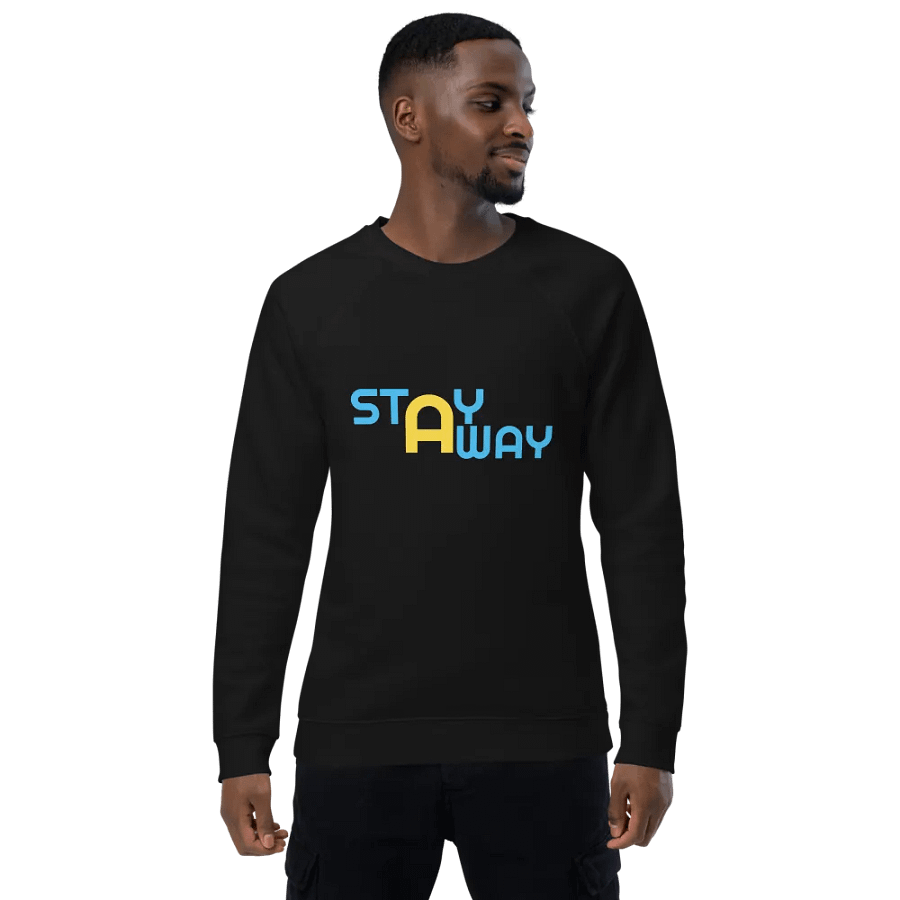 STAY AWAY Organic Raglan Sweatshirt product image (4)