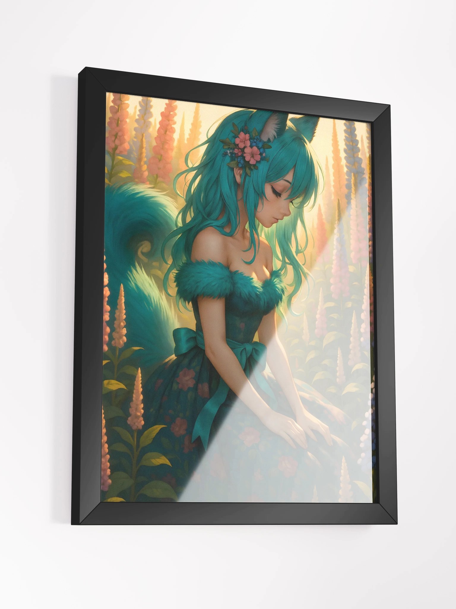 Mireille Flower Field Framed Poster product image (3)