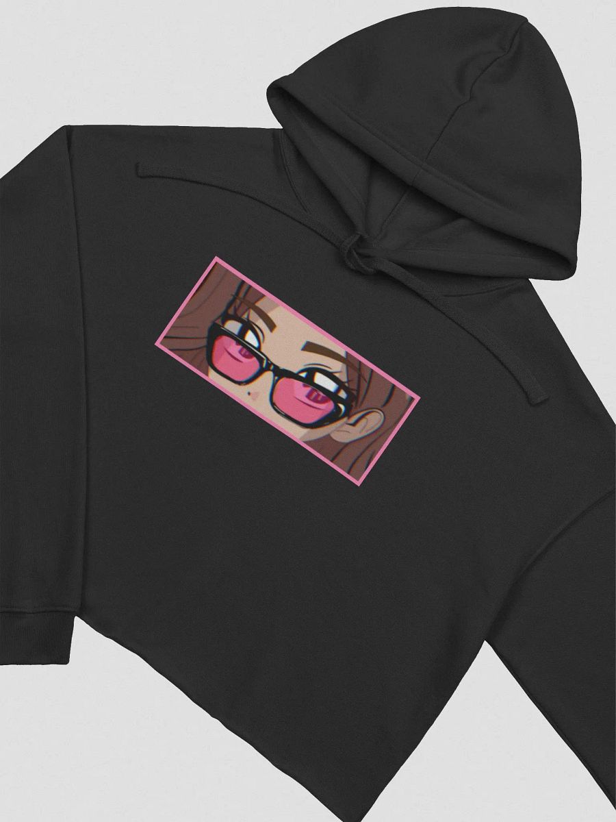 Anime Shades Crop Hoodie (Pink) product image (3)