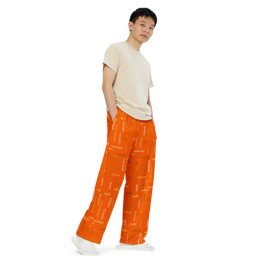 different perspectives orange PANTS product image (4)