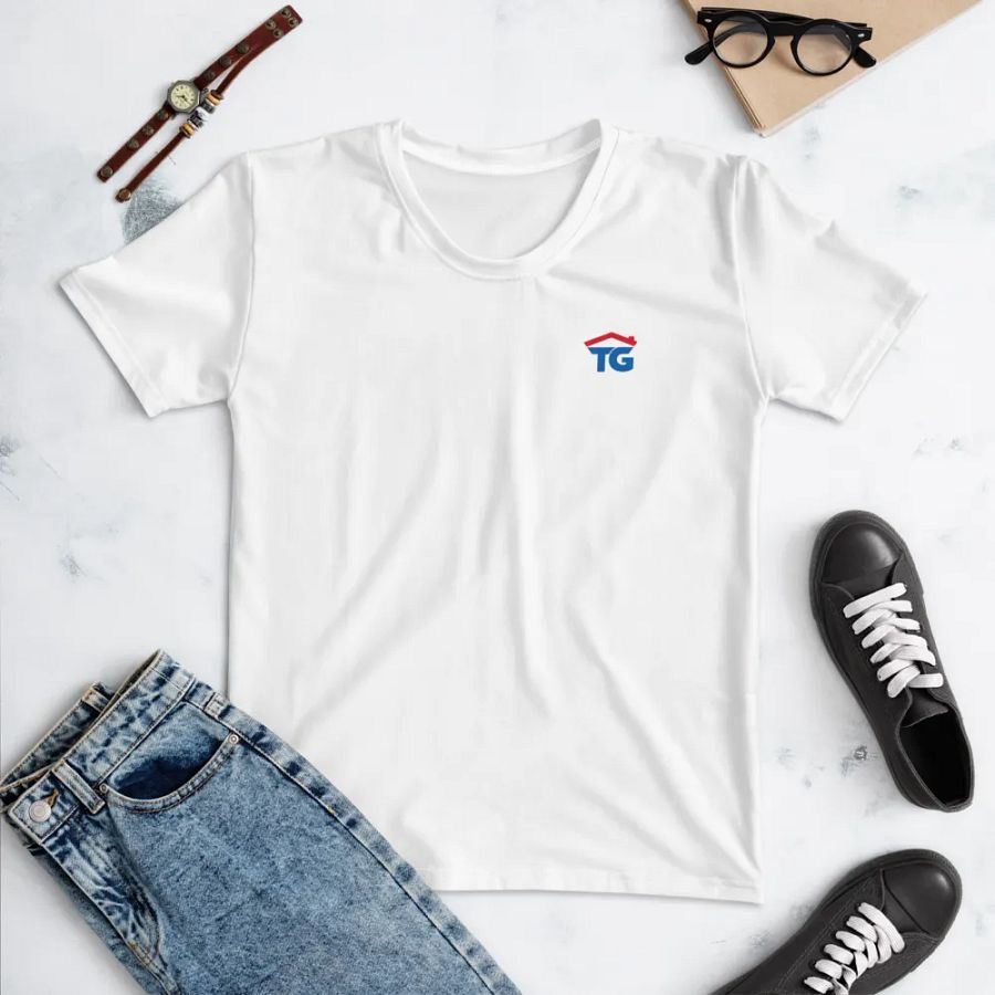 Women's TG White Crew Neck T-Shirt product image (4)