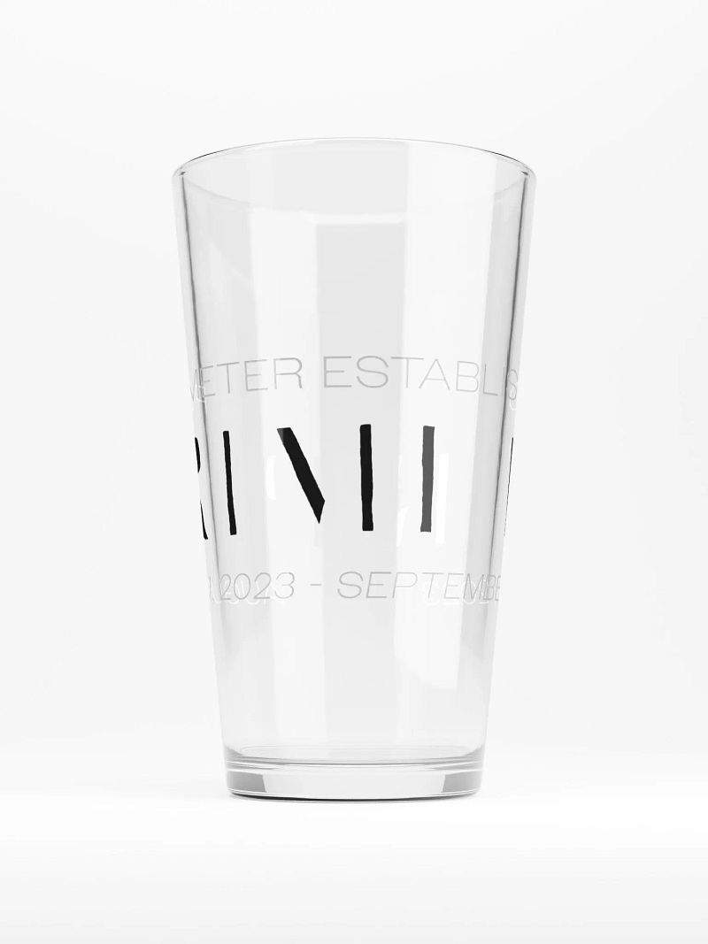 Perimeter | Pint Glass by Nik the Hat