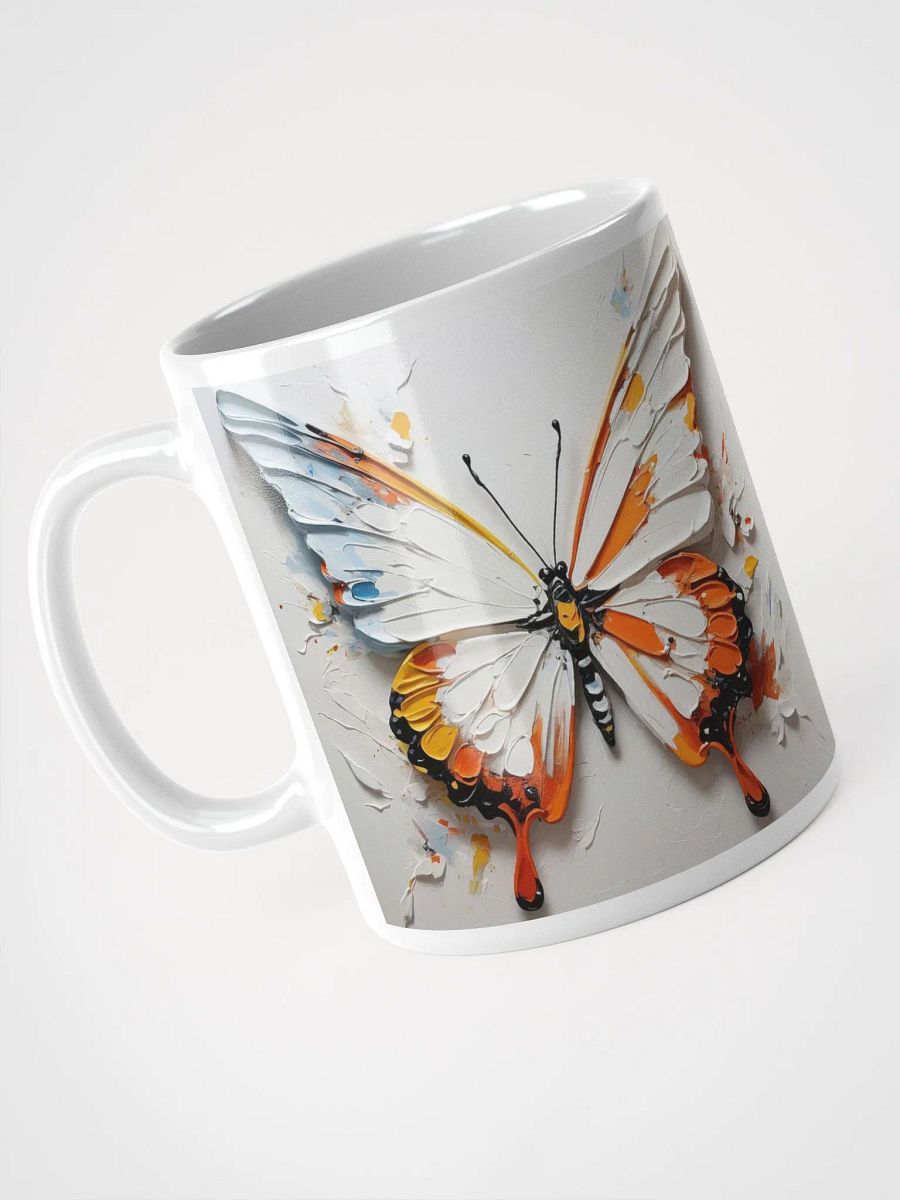 Whispers of Flight Butterfly White Glossy Mug product image (8)
