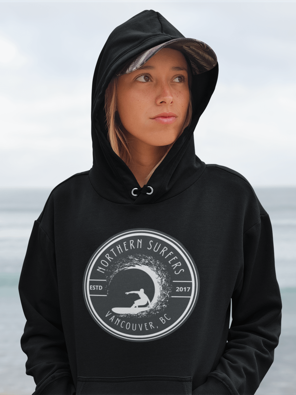 Northern Surfers Eco Wave Hoodie - 85% Organic Cotton - Unisex product image (1)