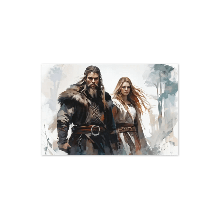 Greeting Card - Viking Couple product image (1)