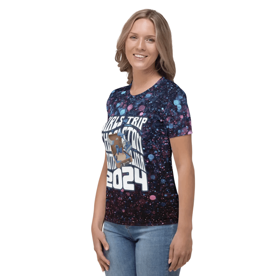 Girls Trip Charleston Sc 2024 All Over Print T-shirt product image (3)