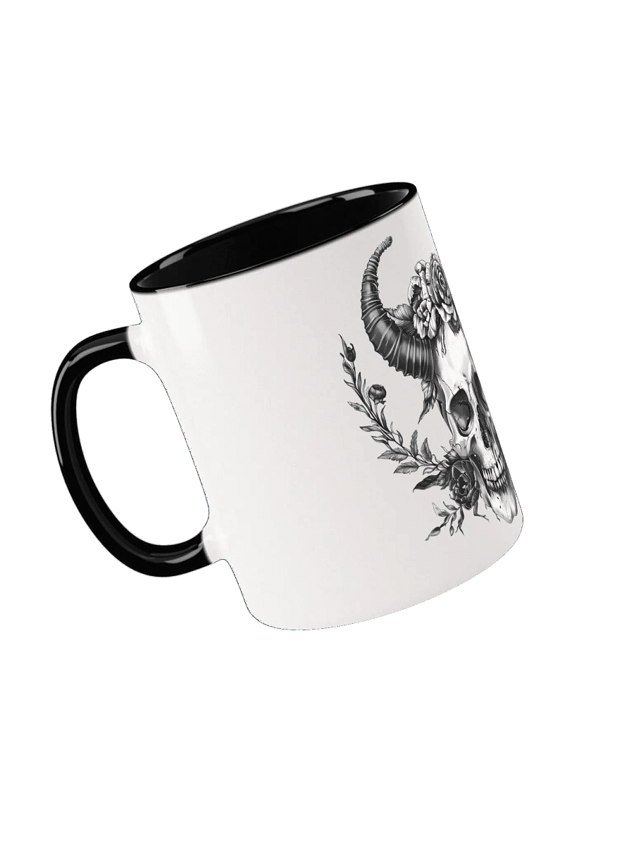 Intricate Skull and Roses Ceramic Mug product image (4)