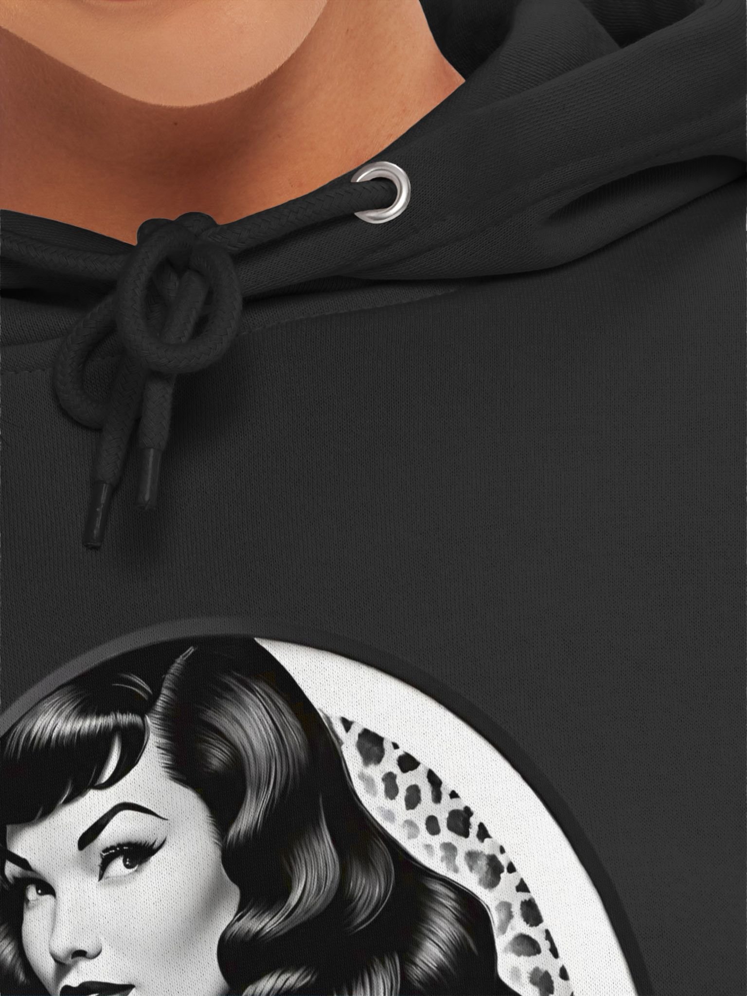 Bettie Page Vintage Leopard Pullover Hoodie product image (39)