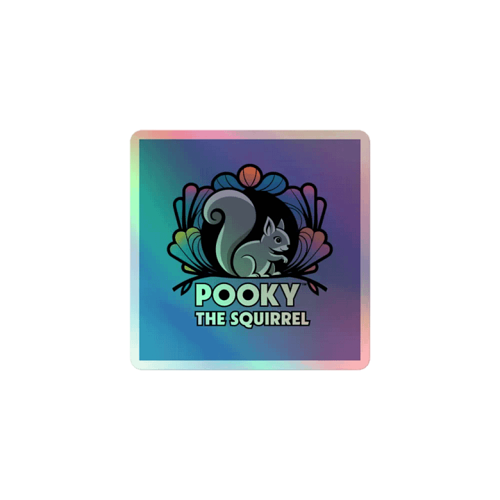 Pooky's Holographic Squirrel Sticker Set product image (1)