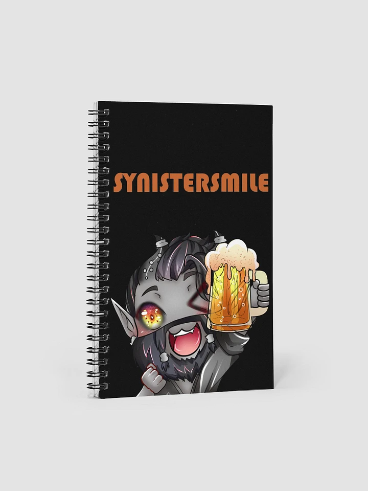 Drink Up Syn on Black spiral notebook product image (1)