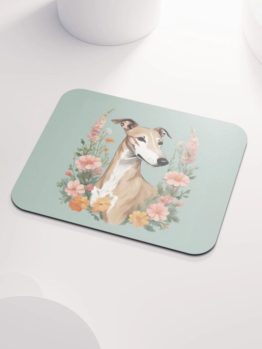 Floral Greyhound Mouse Pad product image (3)