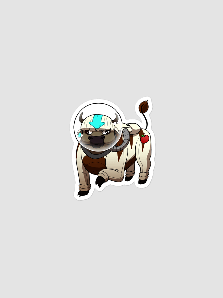 Apple the Flying Space Cow Sticker product image (1)