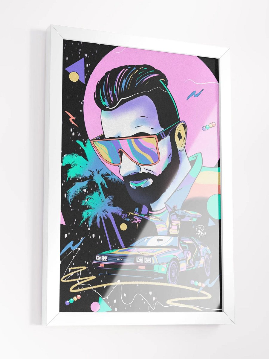 Vaporwave Self Portrait Framed Art product image (3)