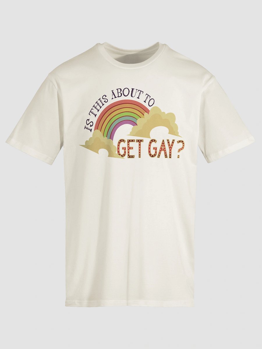 Is This About To Get Gay? Cream Unisex Tee product image (3)