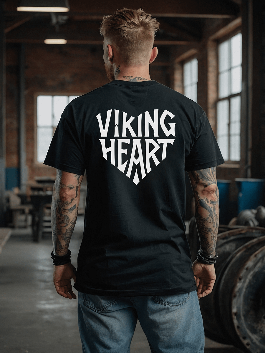 Unisex T-shirt - Viking Heart - Black product image (1)