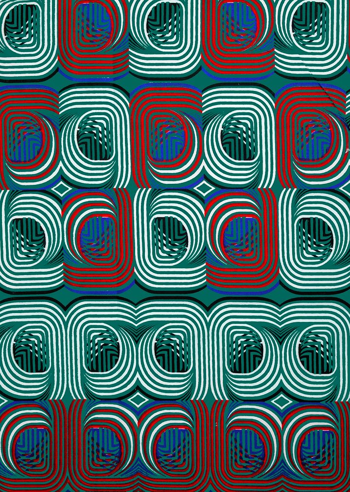 SALE! Tessuto Fancy Print - Design Geometrico - cod.600/B product image (1)