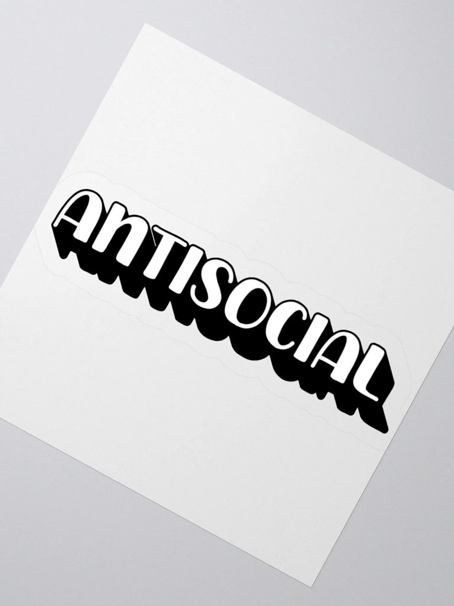 Antisocial Sticker product image (7)