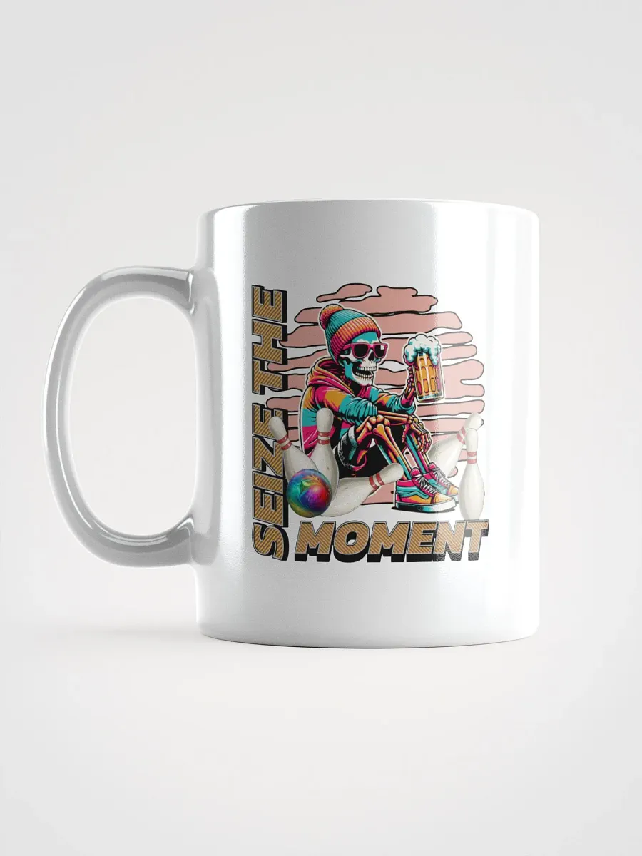 Seize the Moment Skeleton Beer Bowling Mug product image (1)