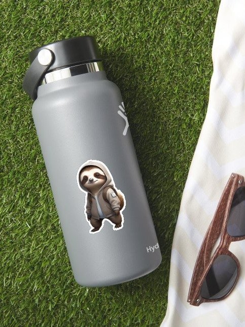 Cool and Adorable Sloth kiss-cut Sticker product image (2)