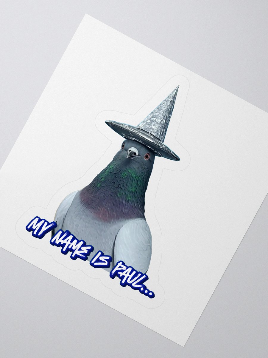 My Name Is Paul – Tin Foil Hat Sticker (MiTM) product image (5)
