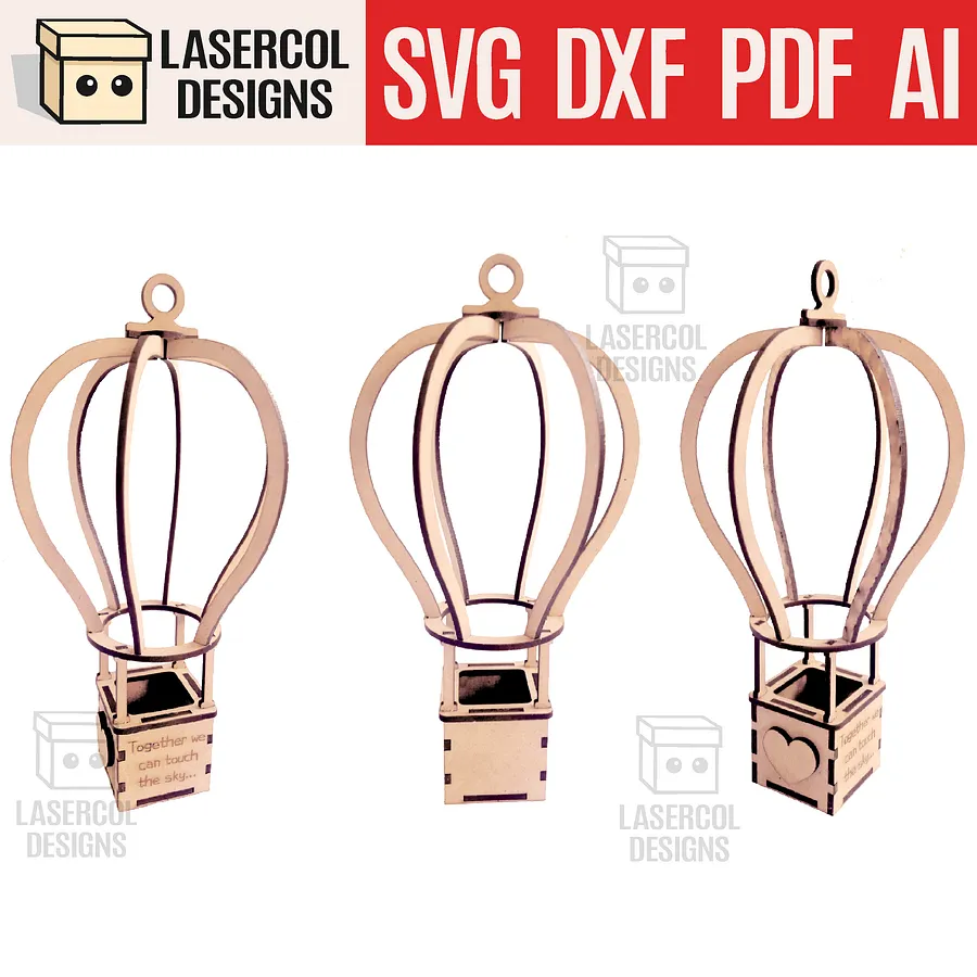 Hot Air Balloon - Laser Cut Files product image (1)