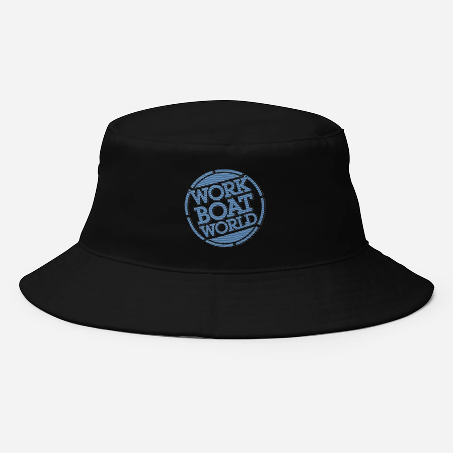 Work Boat World Logo Bucket Hat (Light Blue Logo) product image (10)