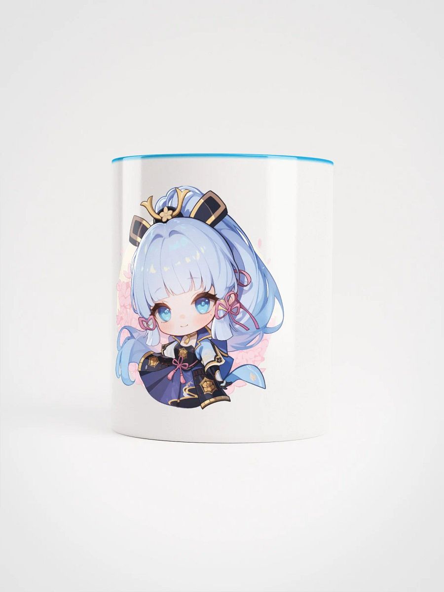 Ayaka Genshin Impact Ceramic Mug – Blue Handle & Interior product image (1)