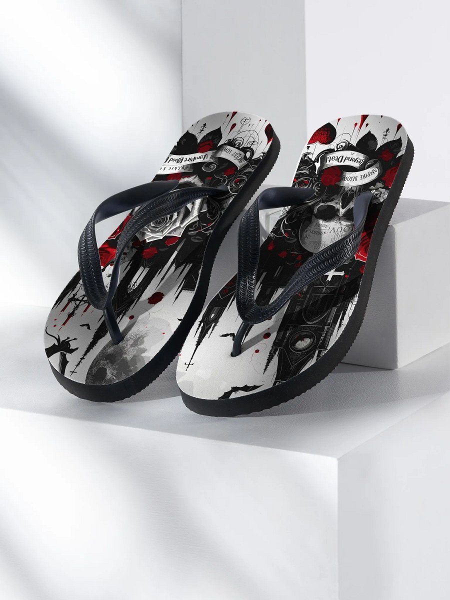 Beyond Death - Gothic Vampire Flip Flops product image (1)