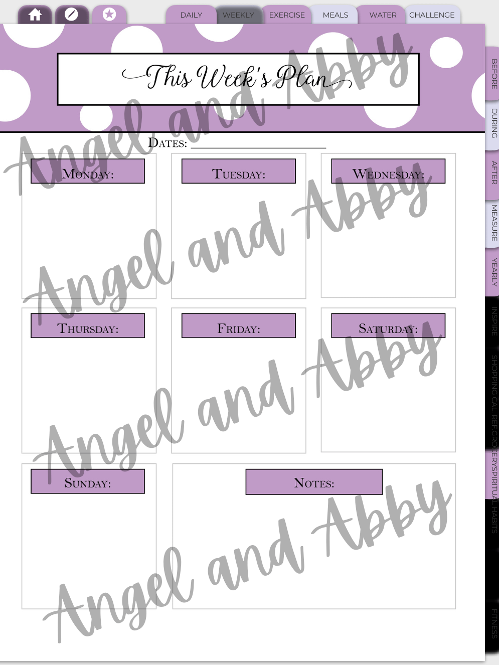 Fitness Planner 2024-purple product image (5)
