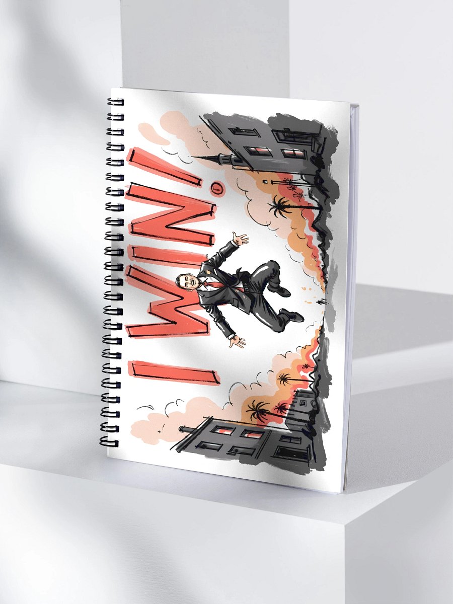 Dynamic Win Art Print – Urban Triumph Spiral Notebook product image (4)