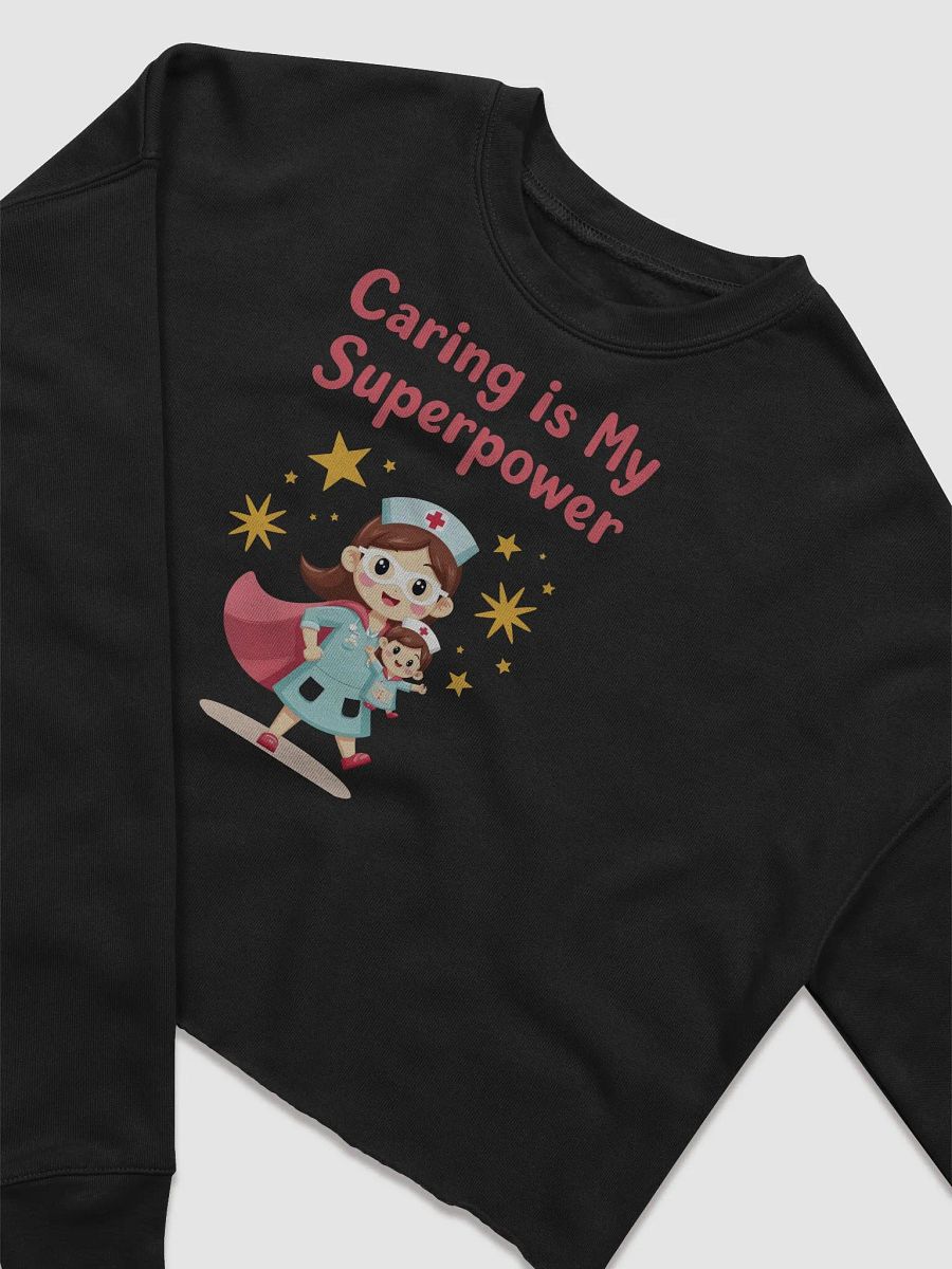 Superhero Nurse Women's Fleece Crop Sweatshirt product image (7)